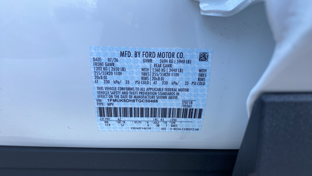 New 2026 Star White Metallic Tri-Coat Ford Active image 27