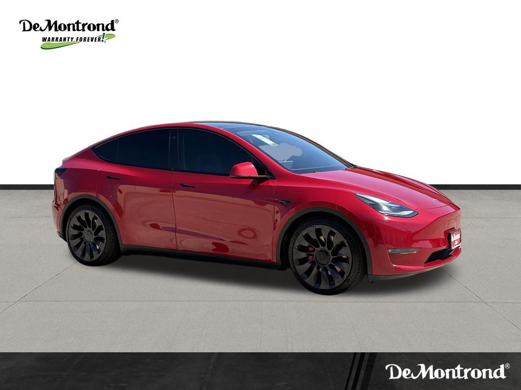 2021 Tesla Model Y Performance Red at Shottenkirk Kia Fort Bend