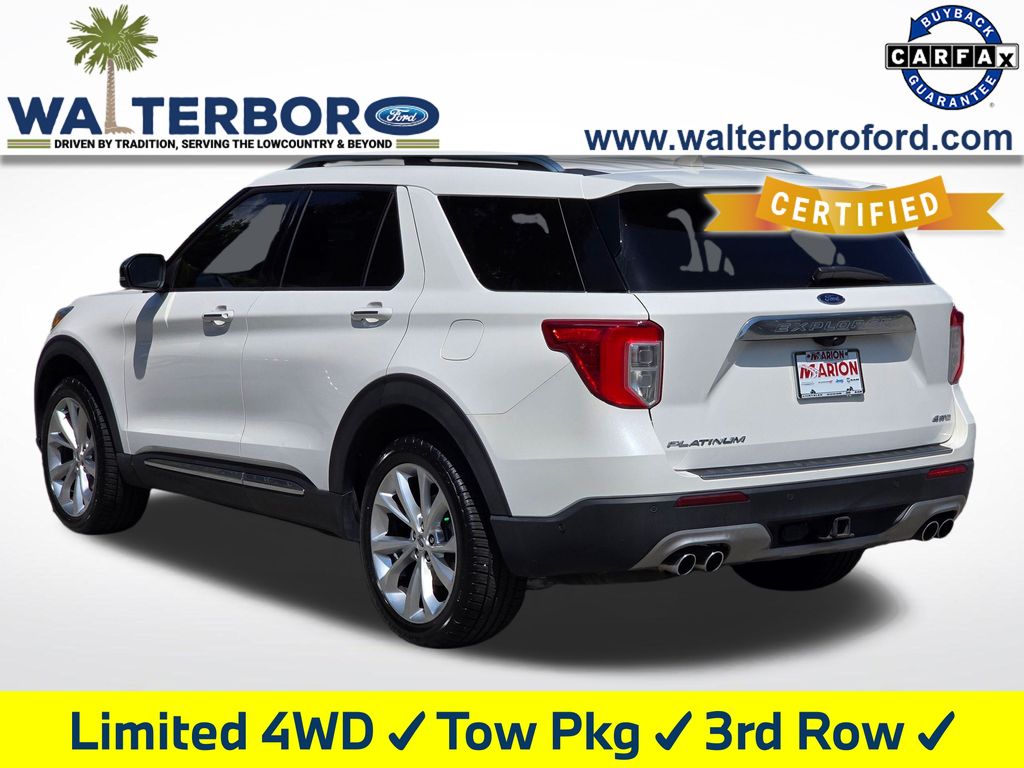 2022 Ford Explorer Platinum White at Stokes Volkswagen