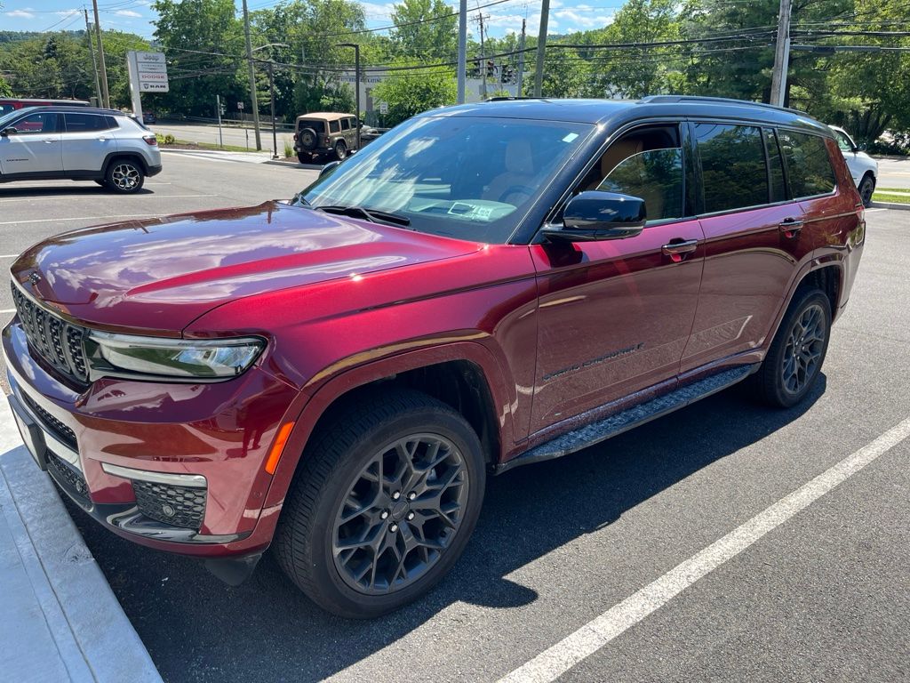 Velvet Red Pearlcoat 2025 Jeep Grand Cherokee L Summit 4WD SUV / Crossover Four-Wheel Drive 8-Speed Automatic