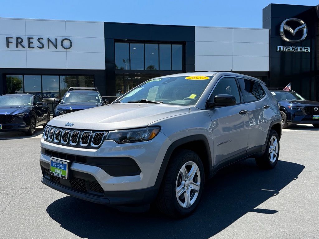 Billet Silver Metallic 2023 Jeep Compass SUV / Crossover Four-Wheel Drive 8-Speed Automatic