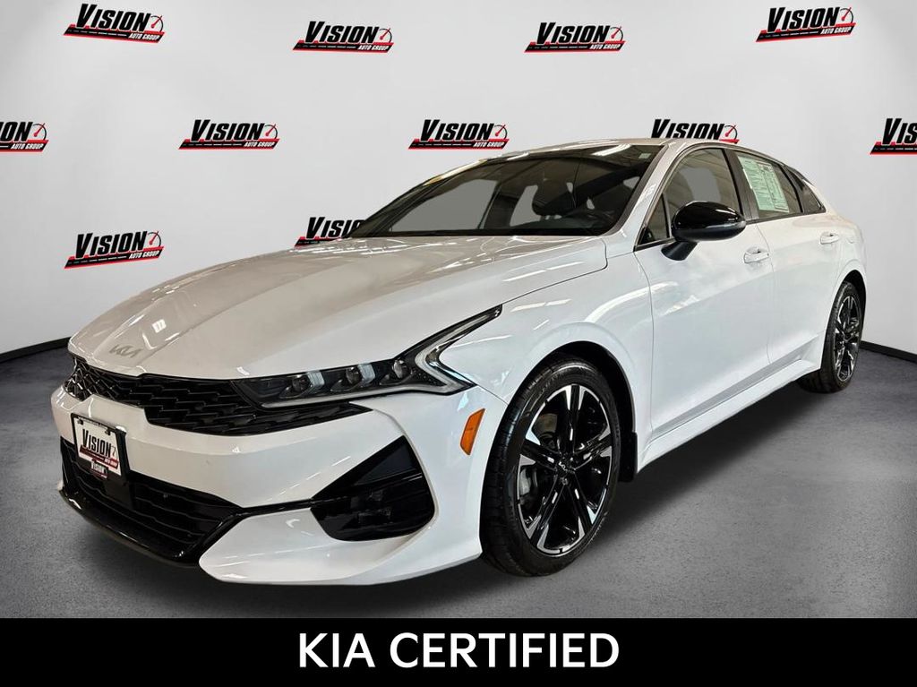 Glacial White Pearl 2024 Kia K5 GT-Line FWD Sedan Front-Wheel Drive 8-Speed Automatic