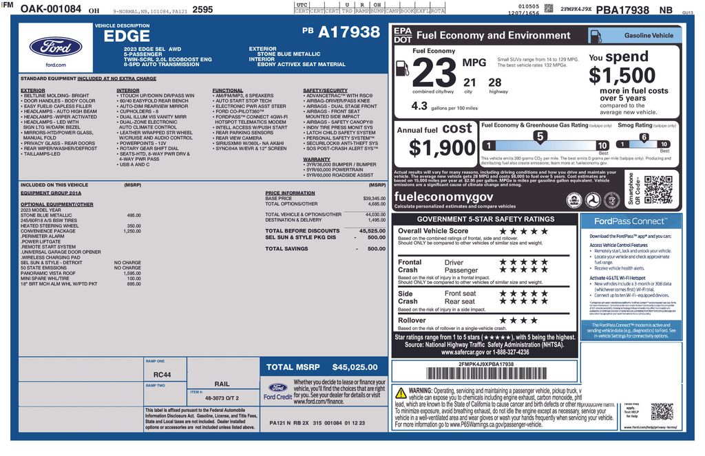 Used 2023 Ford Edge SUV