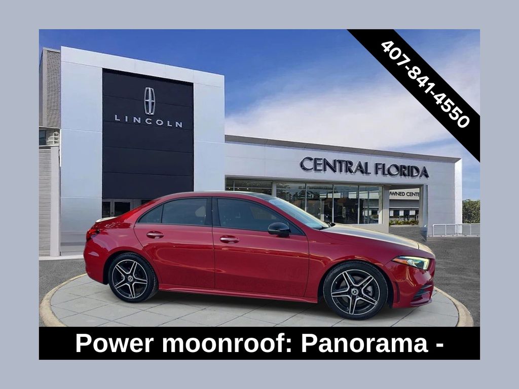 Red Metallic 2022 Mercedes-Benz A-Class Sedan All-Wheel Drive 7-Speed Automatic
