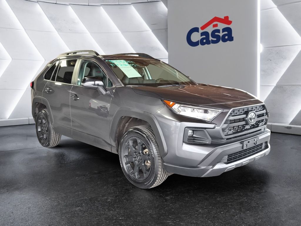 Magnetic Gray Metallic/Ice Edge Roof 2021 Toyota RAV4 TRD Off-Road AWD SUV / Crossover All-Wheel Drive 8-Speed Automatic