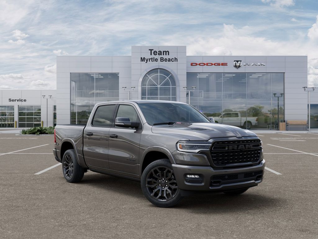Gray (Granite Crystal Metallic Clearcoat) 2026 RAM 1500 Limited Crew Cab 4WD Pickup Truck Four-Wheel Drive Automatic