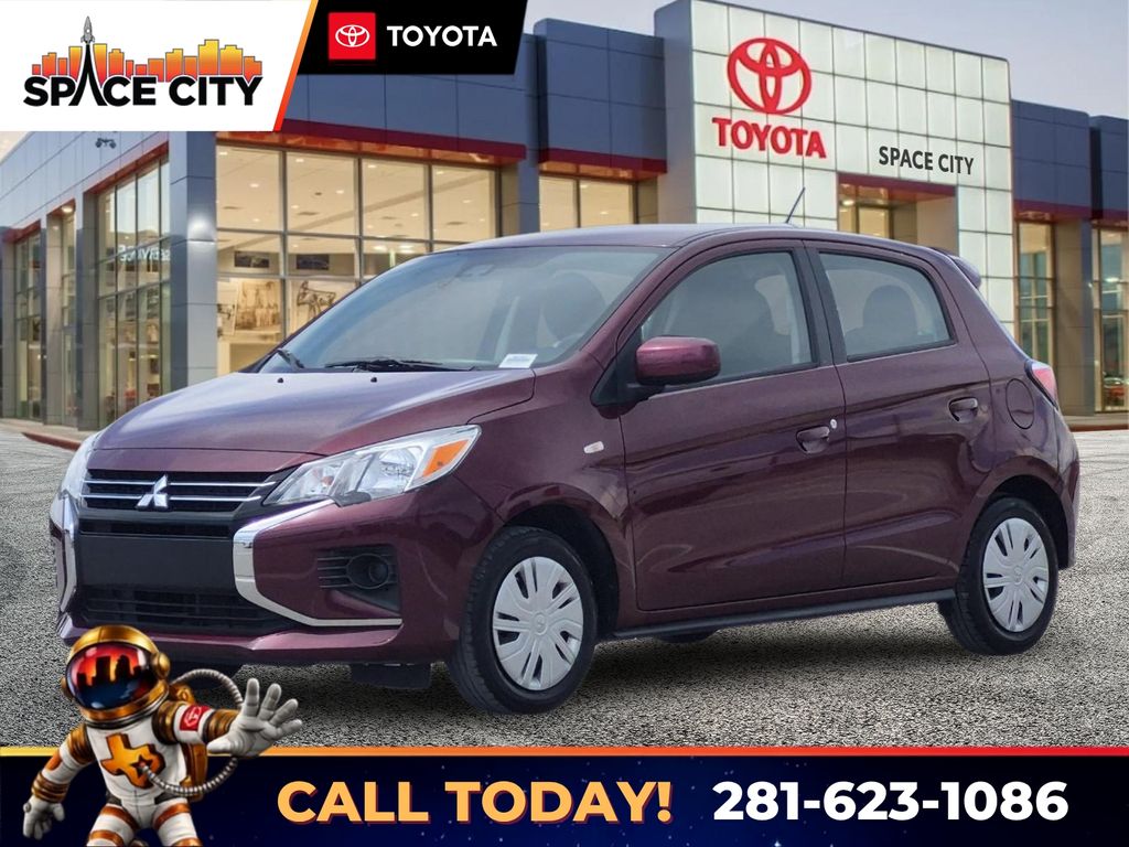 Infrared Metallic 2024 Mitsubishi Mirage Hatchback Front-Wheel Drive Continuously Variable Transmission