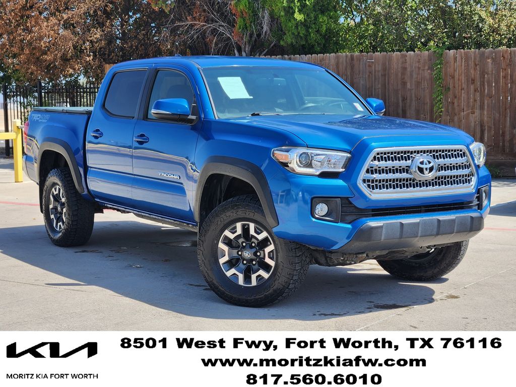 Blazing Blue 2017 Toyota Tacoma Pickup Truck Four-Wheel Drive 6-Speed Automatic