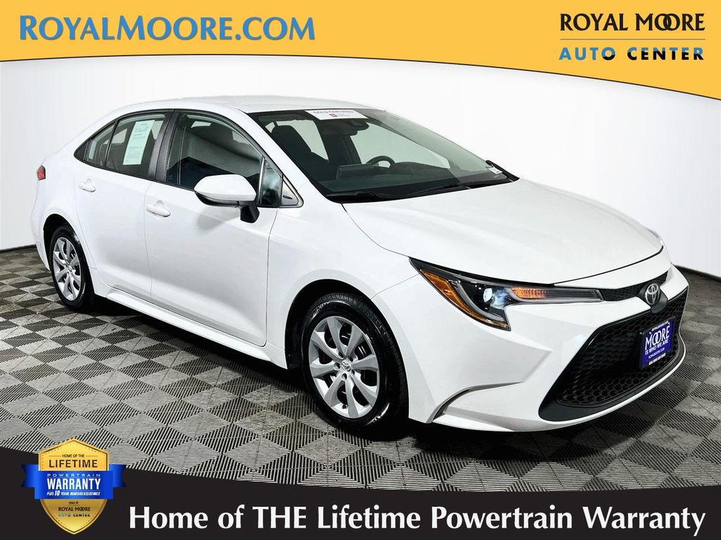 White 2022 Toyota Corolla Sedan Front-Wheel Drive Continuously Variable Transmission