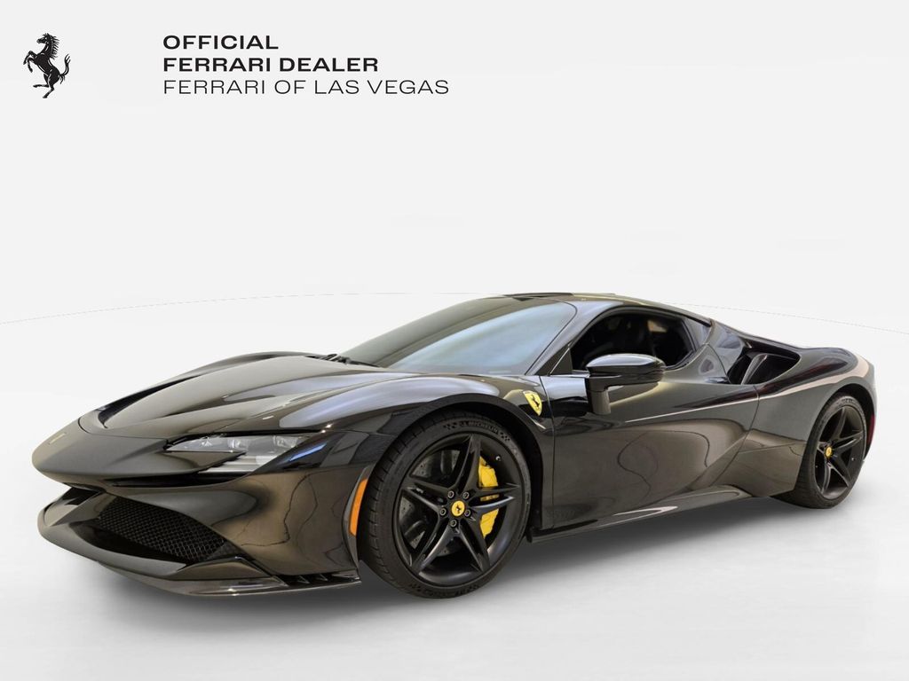 Nero 2022 Ferrari SF90 Coupe All-Wheel Drive 8-Speed Manual