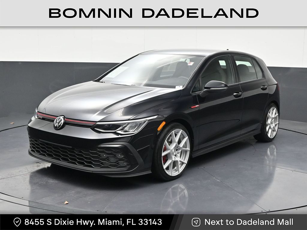 Deep Black Pearl 2022 Volkswagen Golf GTI Hatchback Front-Wheel Drive 6-Speed Manual