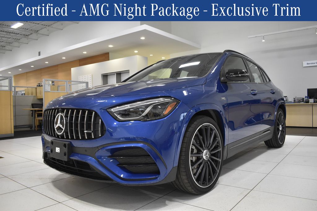 Starling Blue Metallic 2024 Mercedes-Benz GLA AMG 35 4MATIC SUV / Crossover All-Wheel Drive 8-Speed Automatic