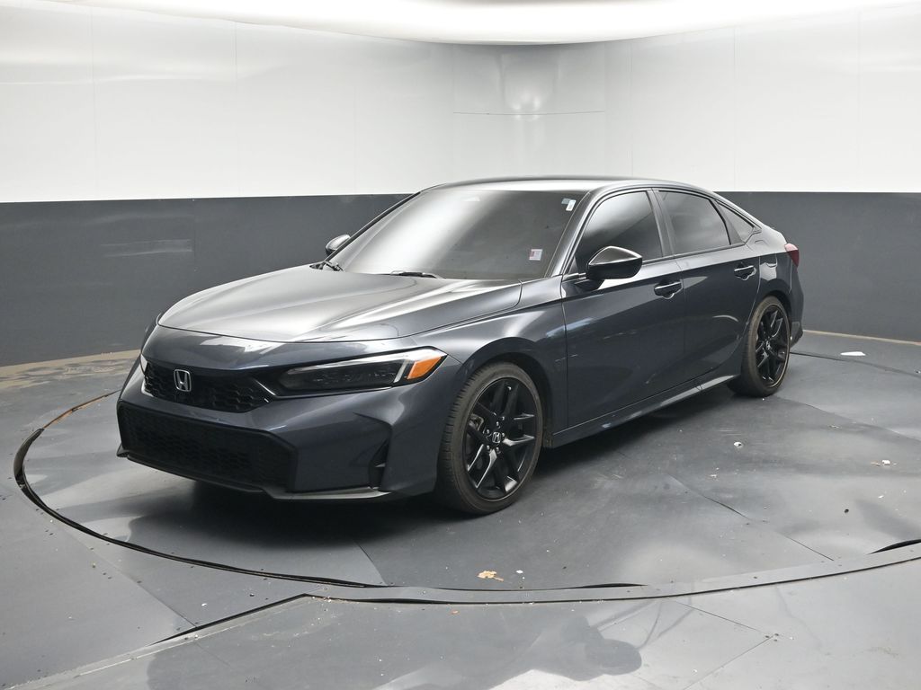 Meteorite Gray Metallic 2026 Honda Civic Sedan Front-Wheel Drive Continuously Variable Transmission