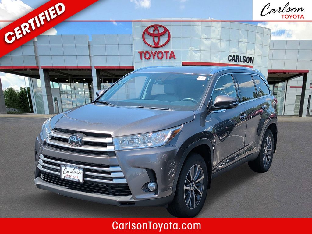 Predawn Gray Mica 2019 Toyota Highlander XLE AWD SUV / Crossover All-Wheel Drive 8-Speed Automatic
