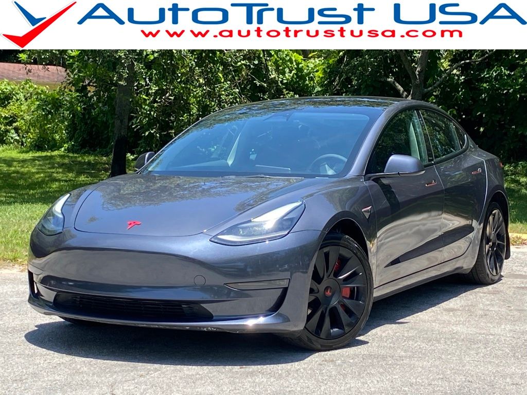 Midnight Silver Metallic 2023 Tesla Model 3 RWD Sedan Rear-Wheel Drive 1-Speed Automatic