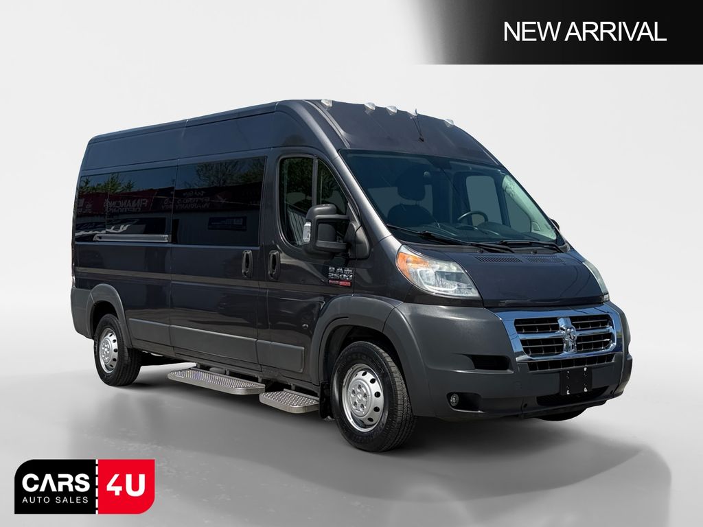 Gray (Granite Crystal Metallic Clearcoat) 2016 RAM ProMaster 2500 159 High Roof Cargo Van with Window Van Front-Wheel Drive 6-Speed Automatic