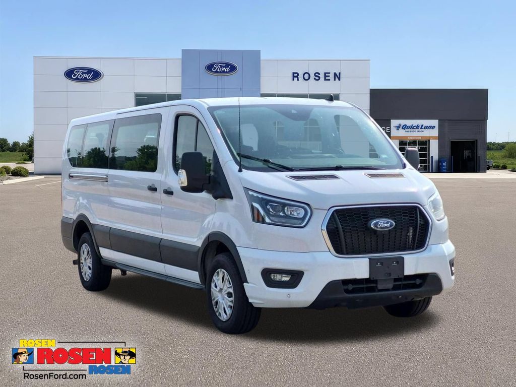 Oxford White 2023 Ford Transit Passenger Van Rear-Wheel Drive