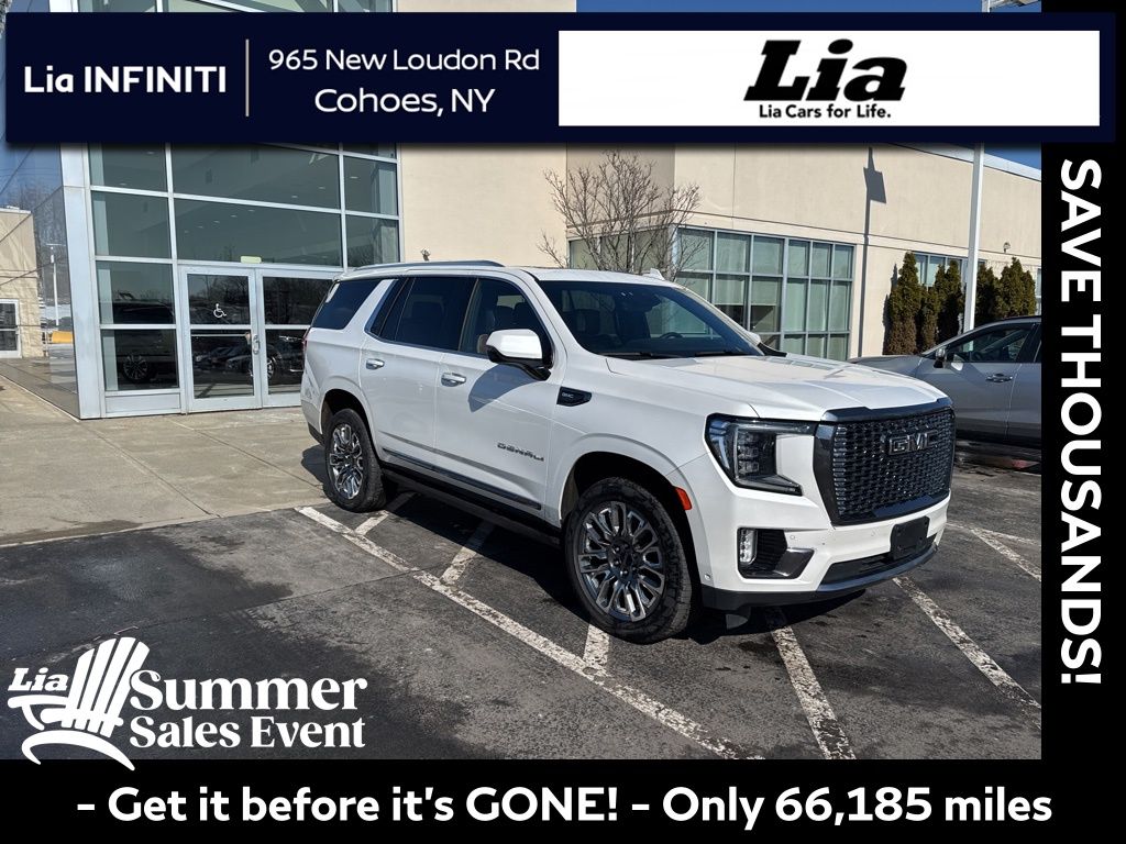 White Frost Tricoat 2024 GMC Yukon Denali Ultimate 4WD SUV / Crossover Four-Wheel Drive
