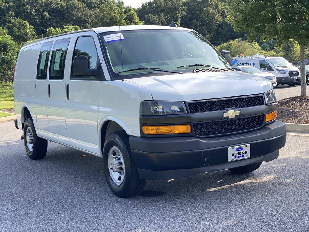 Summit White 2021 Chevrolet Express Cargo Van Rear-Wheel Drive 6-Speed Automatic Overdrive