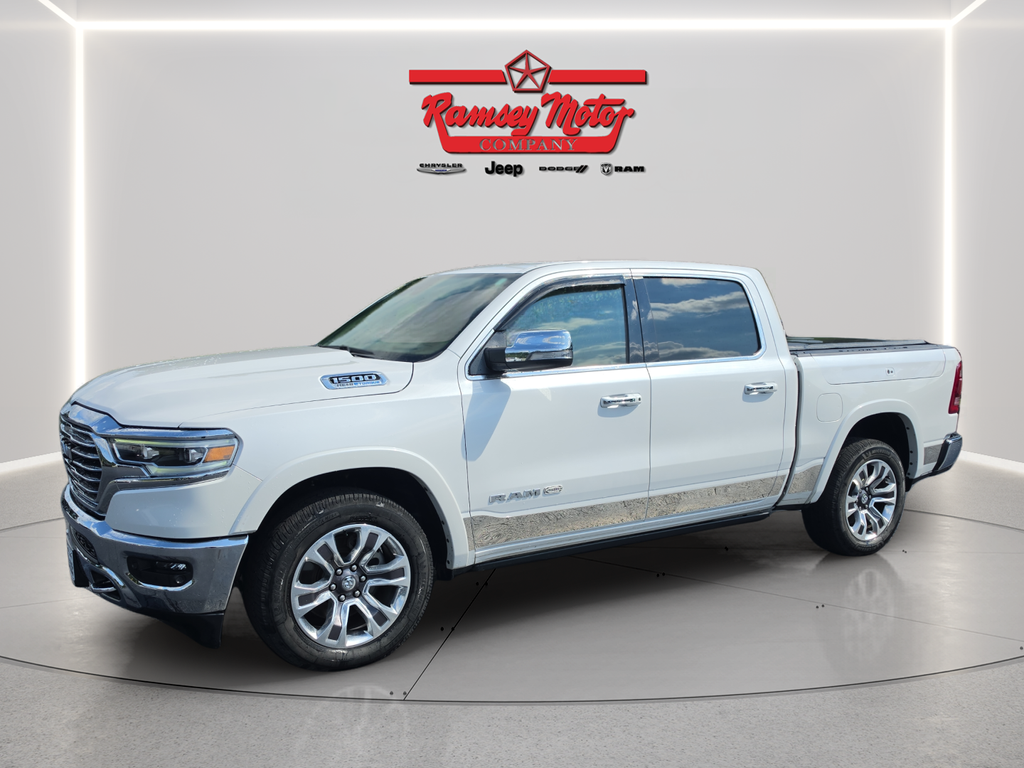 Ivory White Tri-Coat Pearlcoat 2022 RAM 1500 Pickup Truck Four-Wheel Drive 8-Speed Automatic