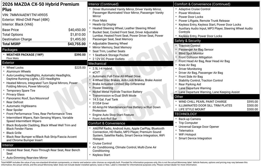 Thumbnail: 2026 Mazda CX-50 - 19