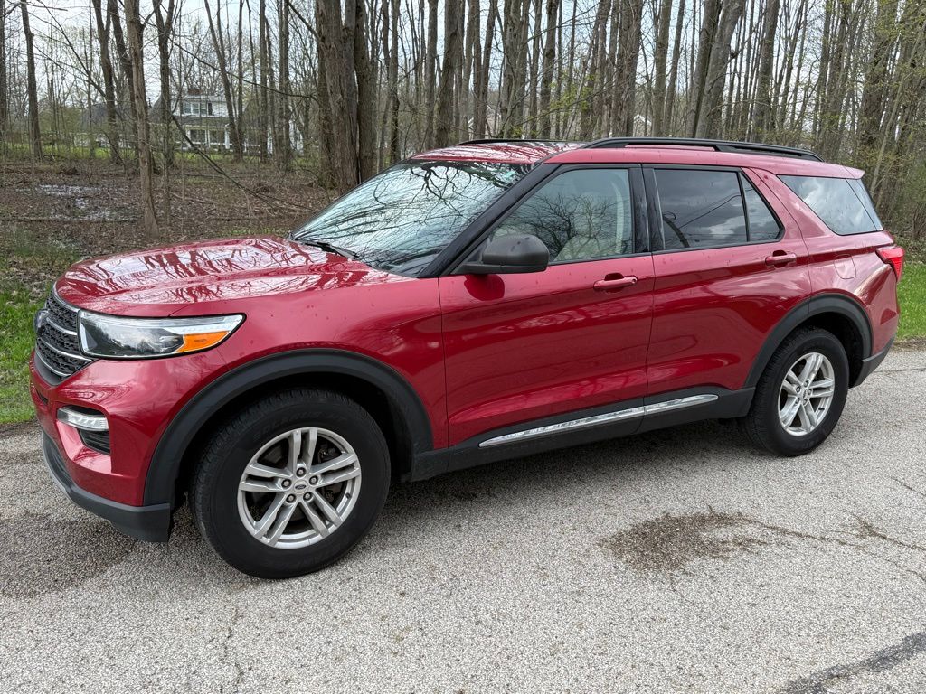 Red Metallic 2021 Ford Explorer XLT AWD SUV / Crossover All-Wheel Drive Automatic