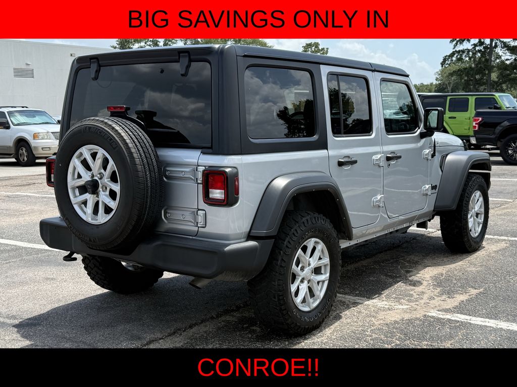 2023 Jeep Wrangler Sport S Silver at DeMontrond Mazda