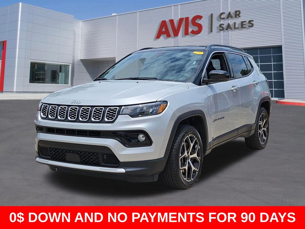 Silver Zynith Metallic Clearcoat 2025 Jeep Compass Limited 4WD SUV / Crossover Four-Wheel Drive 8-Speed Automatic