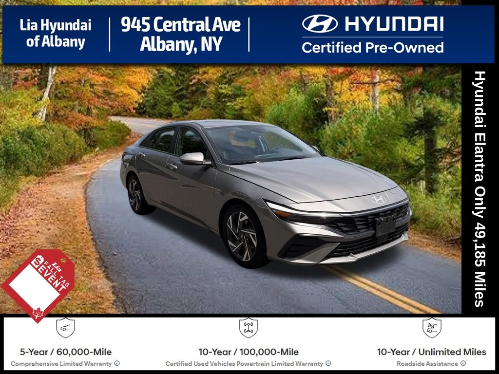 Fluid Metal 2025 Hyundai Elantra Sedan Front-Wheel Drive Continuously Variable Transmission