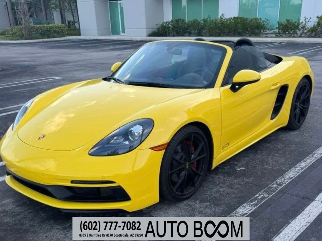 Racing Yellow 2018 Porsche 718 Boxster GTS RWD Convertible Rear-Wheel Drive 7-Speed Automatic