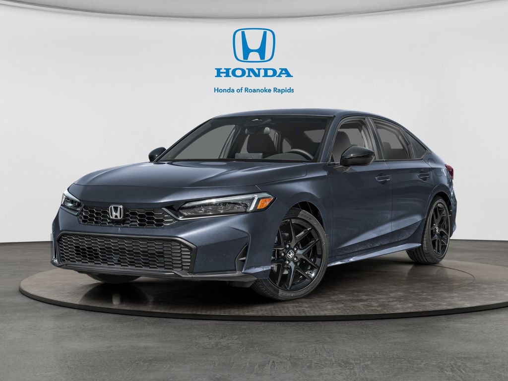 Meteorite Gray Metallic 2026 Honda Civic Sport FWD Sedan Front-Wheel Drive Continuously Variable Transmission