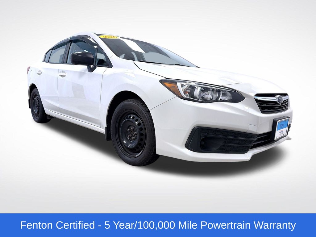 Crystal White Pearl 2020 Subaru Impreza 2.0i Sedan AWD Sedan All-Wheel Drive Continuously Variable Transmission