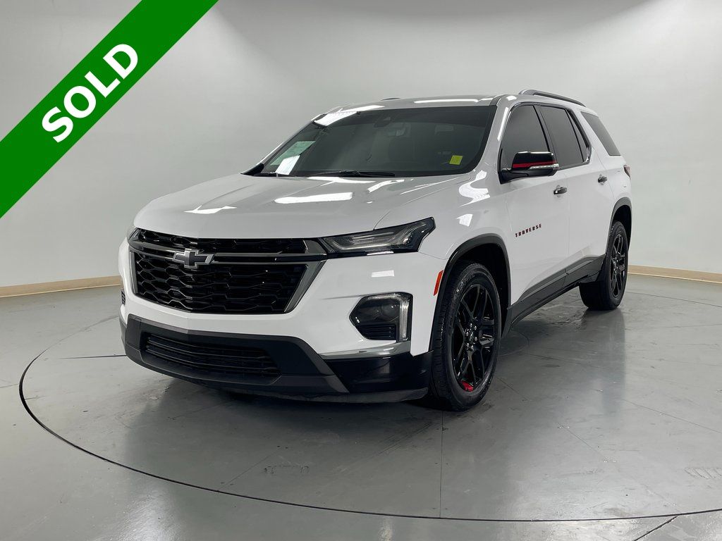 Summit White 2023 Chevrolet Traverse Premier AWD SUV / Crossover Four-Wheel Drive 9-Speed Automatic