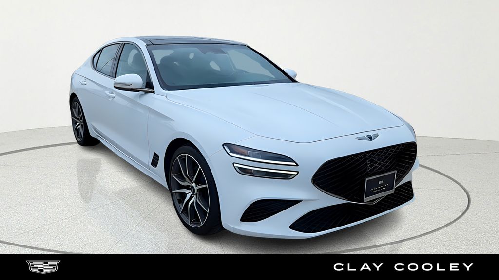 Alta White 2023 Genesis G70 2.0T RWD Sedan Rear-Wheel Drive 8-Speed Automatic