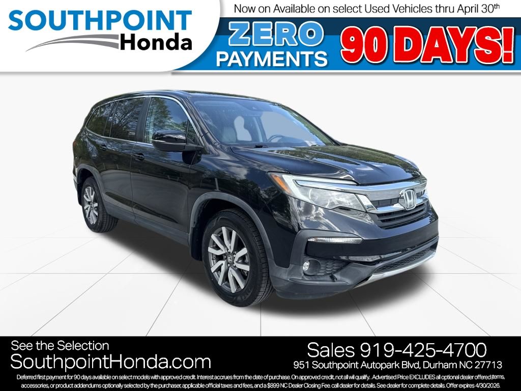 Crystal Black Pearl 2019 Honda Pilot EX-L AWD with Navigation and RES SUV / Crossover All-Wheel Drive 6-Speed Automatic