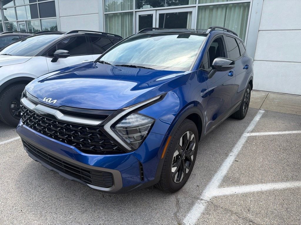 Sapphire Blue 2024 Kia Sportage SUV / Crossover All-Wheel Drive 8-Speed Automatic