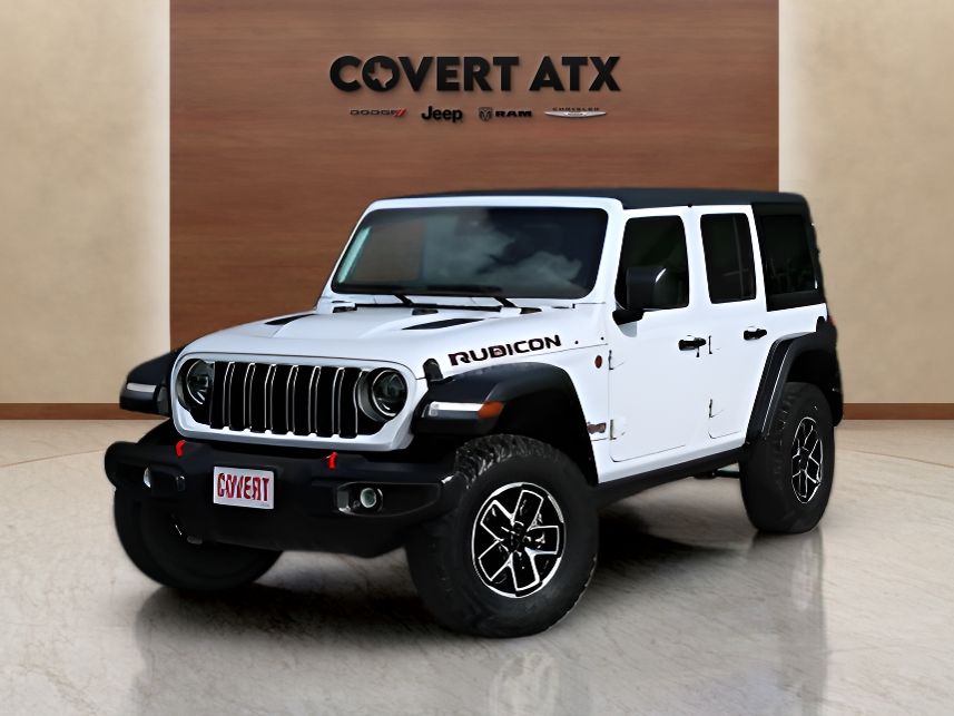 Bright White Clearcoat 2025 Jeep Wrangler Rubicon 4-Door 4WD SUV / Crossover Four-Wheel Drive 8-Speed Automatic