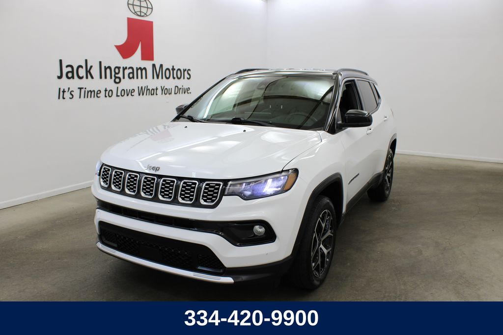 Bright White Clearcoat 2025 Jeep Compass SUV / Crossover Four-Wheel Drive 8-Speed Automatic