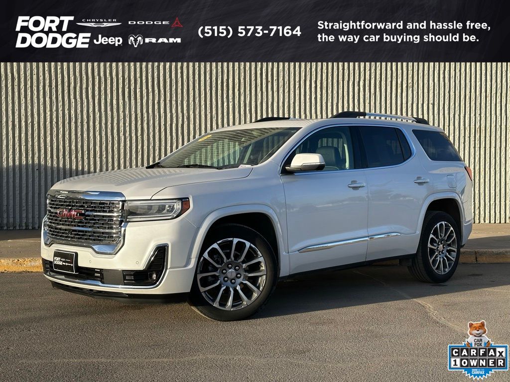White Frost Tricoat 2023 GMC Acadia SUV / Crossover Four-Wheel Drive 9-Speed Automatic