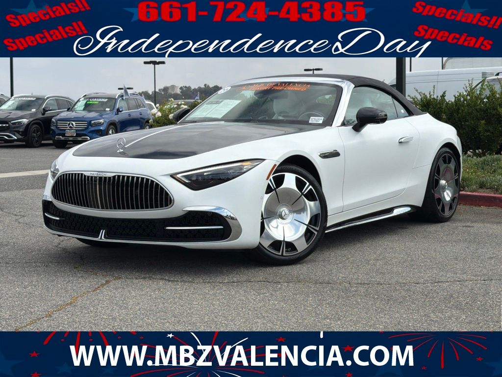 Moonlight White Magno 2026 Mercedes-Benz SL-Class Convertible All-Wheel Drive 9-Speed Automatic