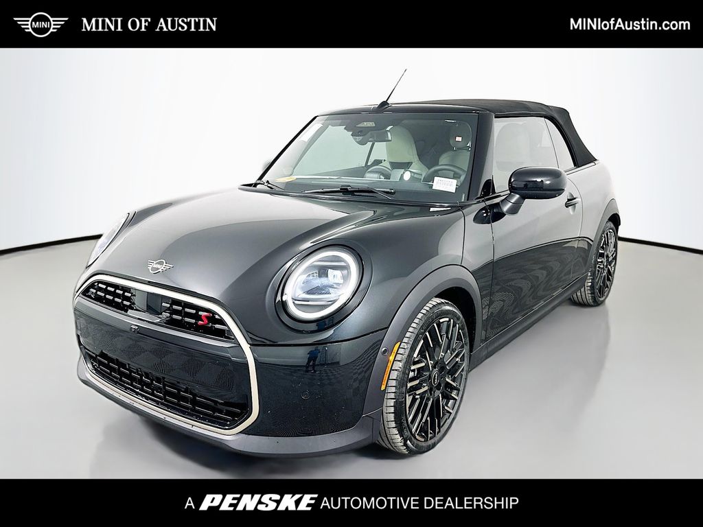 Midnight Black 2025 MINI Cooper Convertible Front-Wheel Drive 7-Speed Automatic