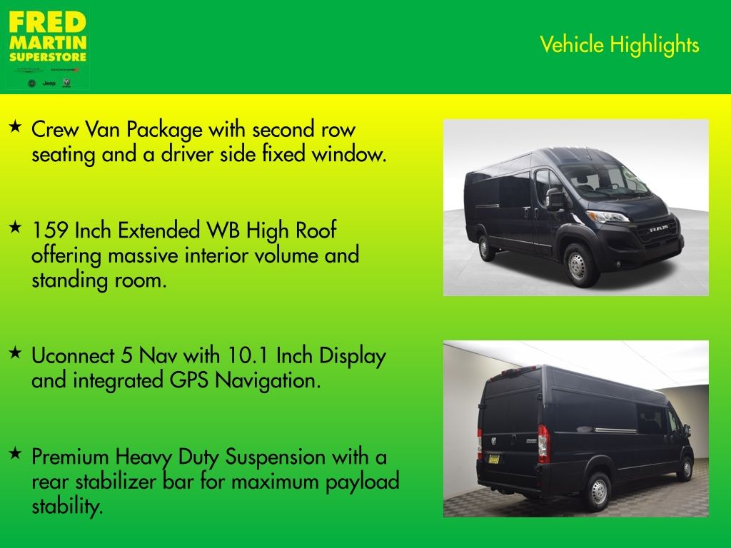new 2026 Ram ProMaster 3500 car, priced at $61,340
