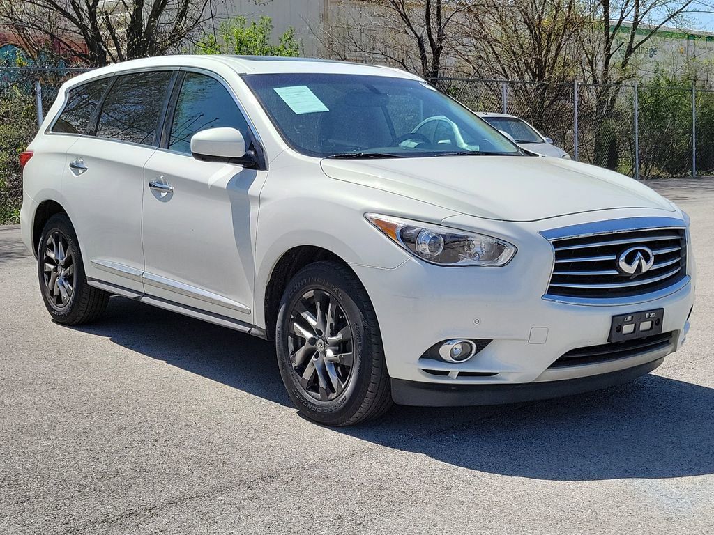 Moonlight White 2013 INFINITI JX35 AWD SUV / Crossover All-Wheel Drive Continuously Variable Transmission