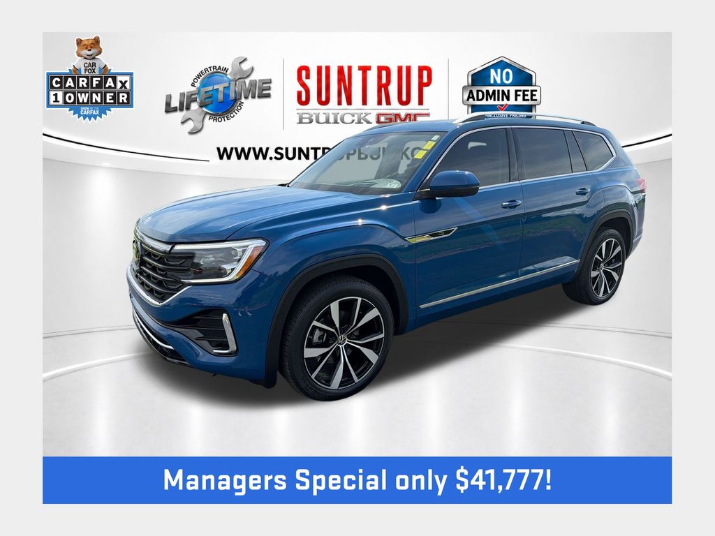 Mountain Lake Blue 2025 Volkswagen Atlas SUV / Crossover All-Wheel Drive 8-Speed Automatic