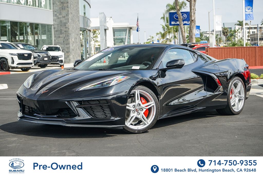 Black 2024 Chevrolet Corvette Stingray 1LT Coupe RWD Coupe Rear-Wheel Drive 8-Speed Dual Clutch