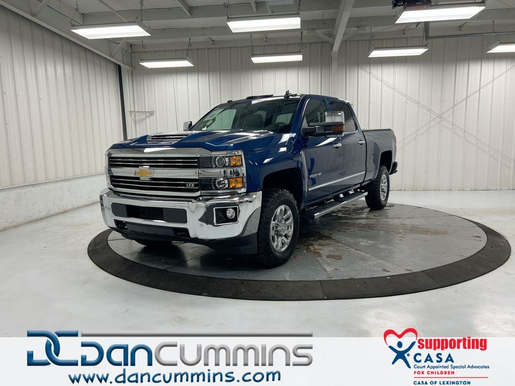 Deep Ocean Blue Metallic 2019 Chevrolet Silverado 2500HD LTZ Crew Cab 4WD Pickup Truck Four-Wheel Drive 6-Speed Automatic