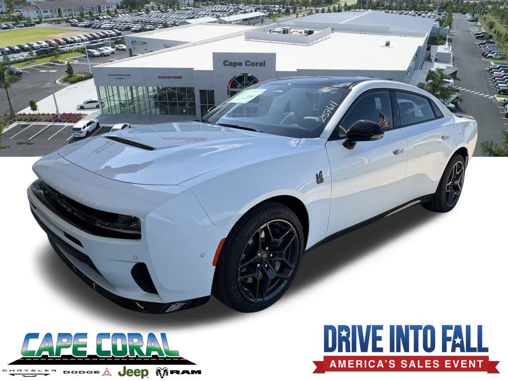Bright White Clearcoat 2026 Dodge Charger Sedan All-Wheel Drive 8-Speed Automatic