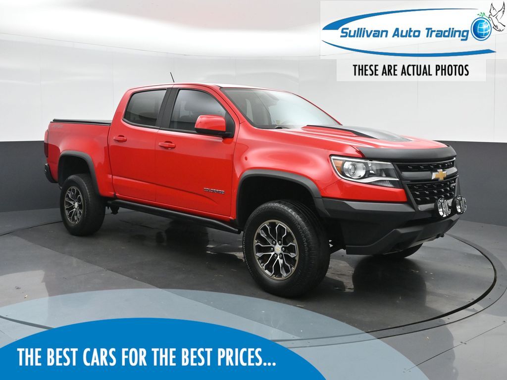 Red Hot 2018 Chevrolet Colorado Pickup Truck Four-Wheel Drive 8-Speed Automatic