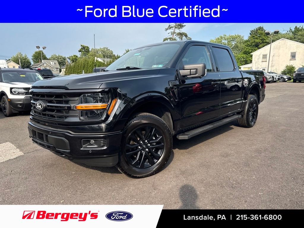 Black Metallic 2024 Ford F-150 Pickup Truck Four-Wheel Drive 10-Speed Automatic