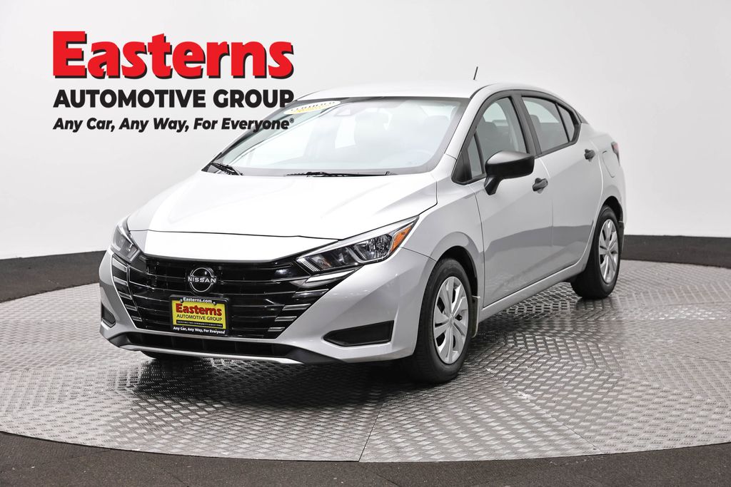 Brilliant Silver Metallic 2024 Nissan Versa S FWD Sedan Front-Wheel Drive Continuously Variable Transmission
